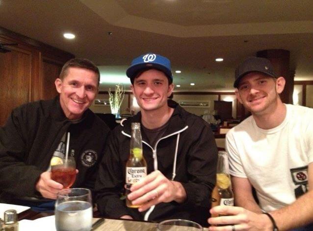 Lori Andrade's husband Michael Flynn and sons Michael G Flynn Jr. and Matt Flynn.